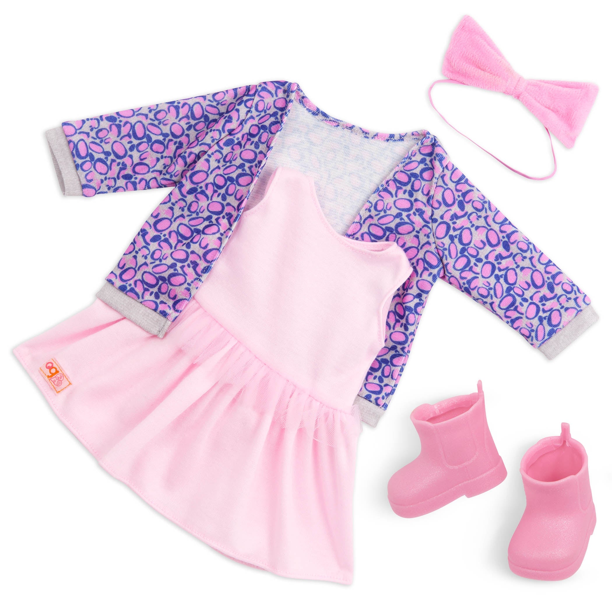 Our Generation Joana - 18-inch Fashion Doll with Leopard Print Cardigan - Toyspry