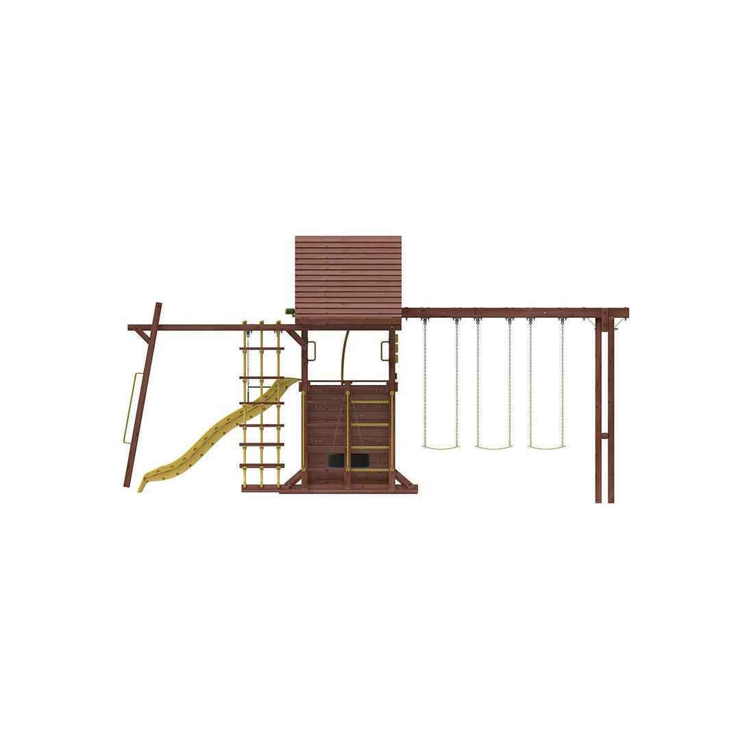 Kiddoro Discovery Den - Premium Kids Garden Swing & Slide Playset - Toyspry