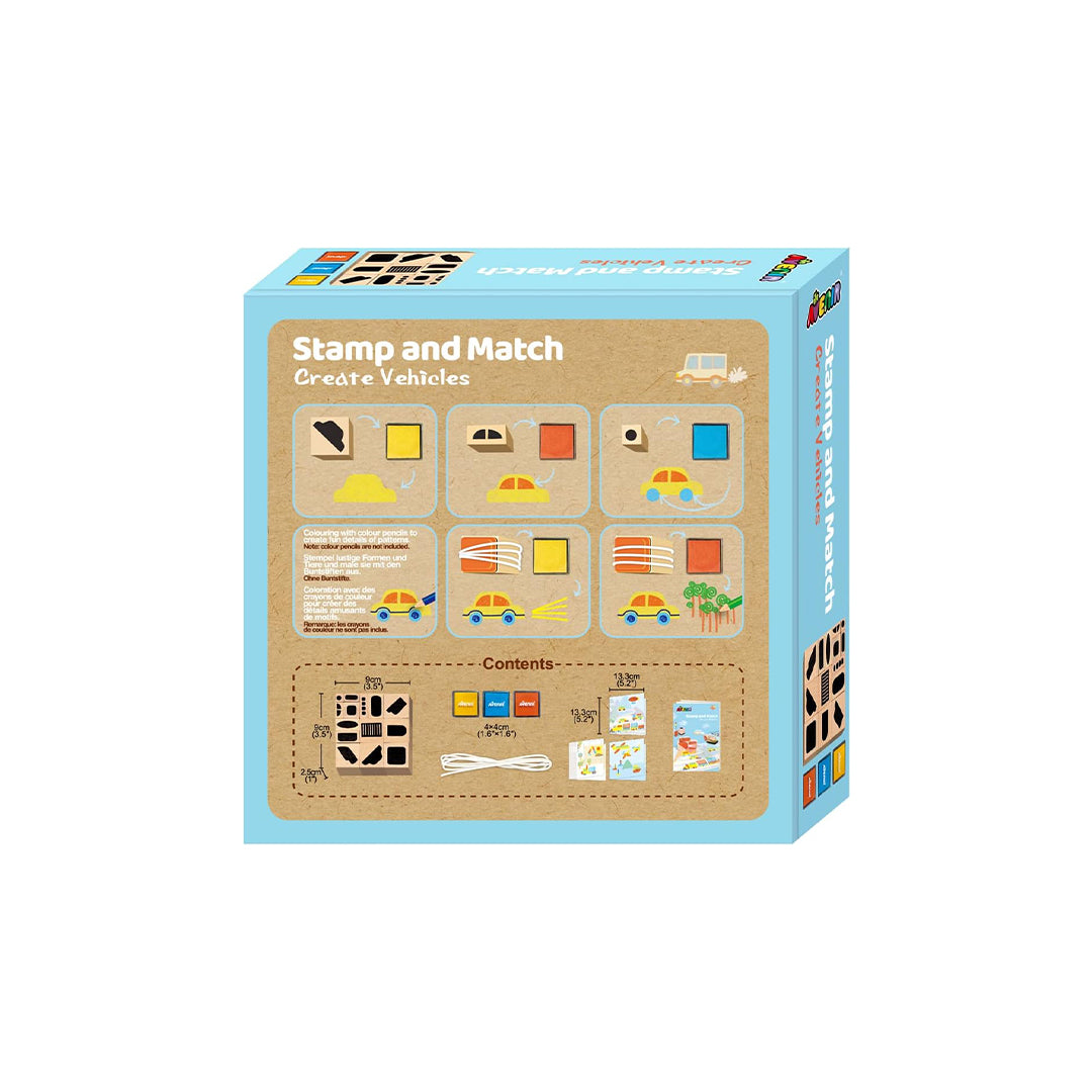 Avenir Create Vehicles Stamp & Match Craft Kit - Toyspry