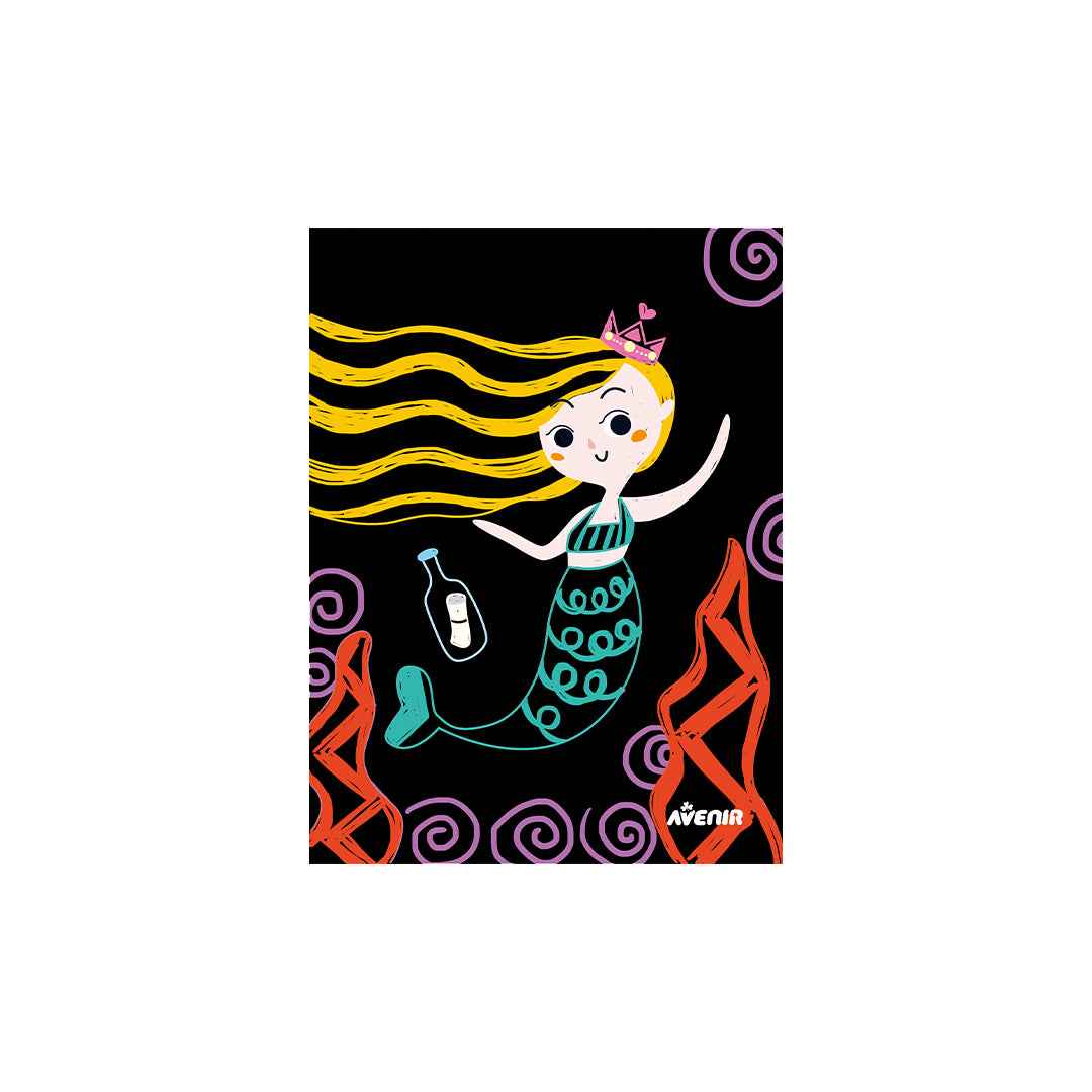 Avenir Scratch Junior My Little Mermaids Art Set