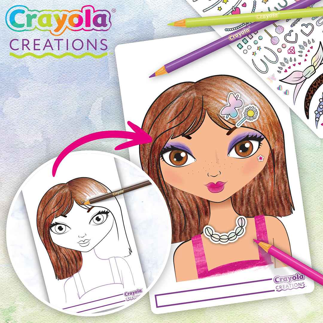Crayola Creations Make-Up Artist Sketch Set