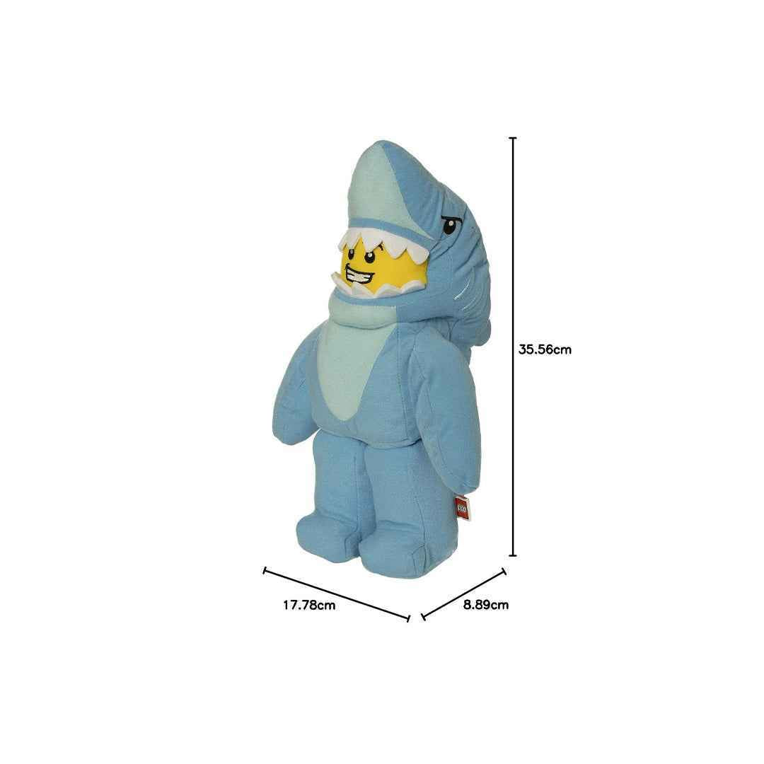 Manhattan Toy LEGO Shark Suit Guy - Plush Minifigure - Toyspry