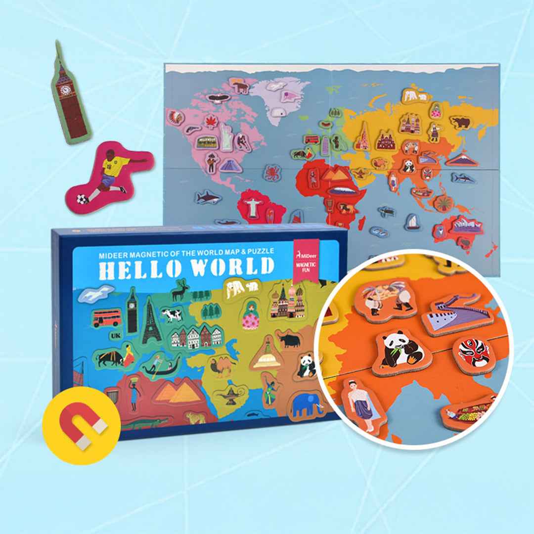 Mideer Hello World Magnetic Puzzle