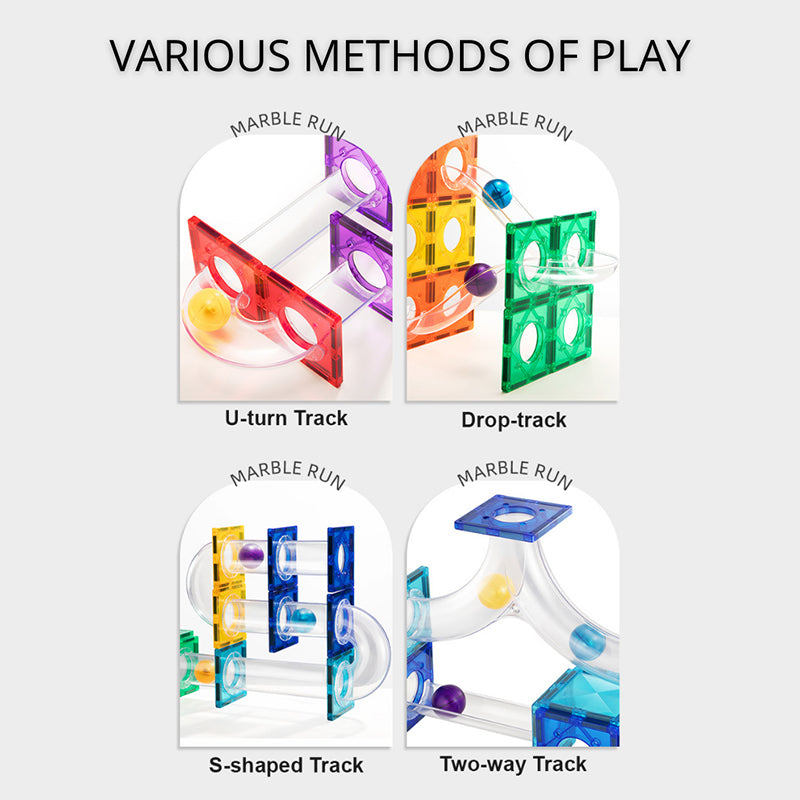 MiDeer Magnetic Tiles Marble Run Edition 100 pcs educational toys UAE