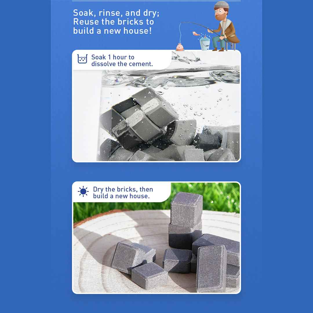 Mideer Master Builder Villa Miniature Real Brick Construction Set