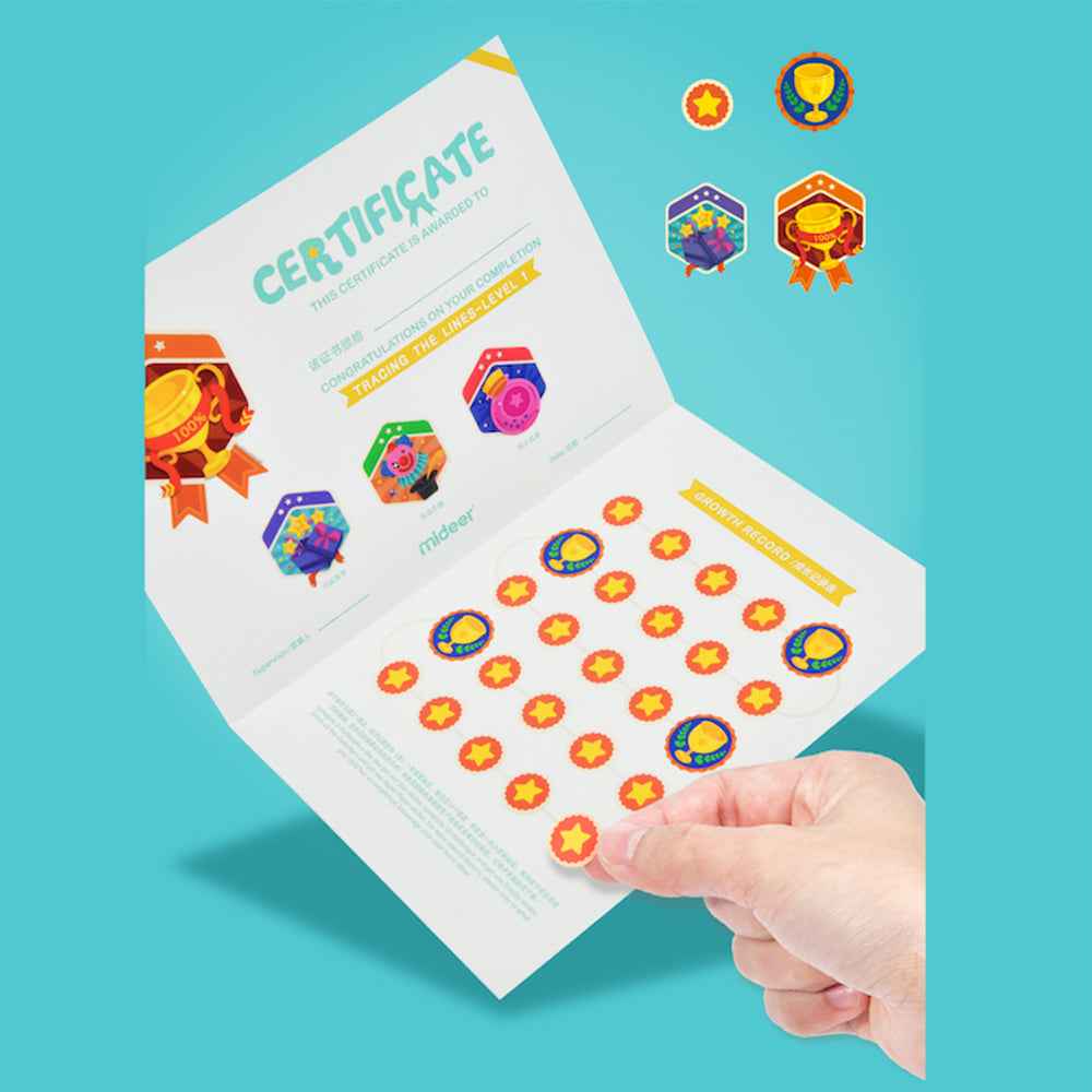 Mideer Tracing The Lines Wipe-Clean Workbook - Toyspry