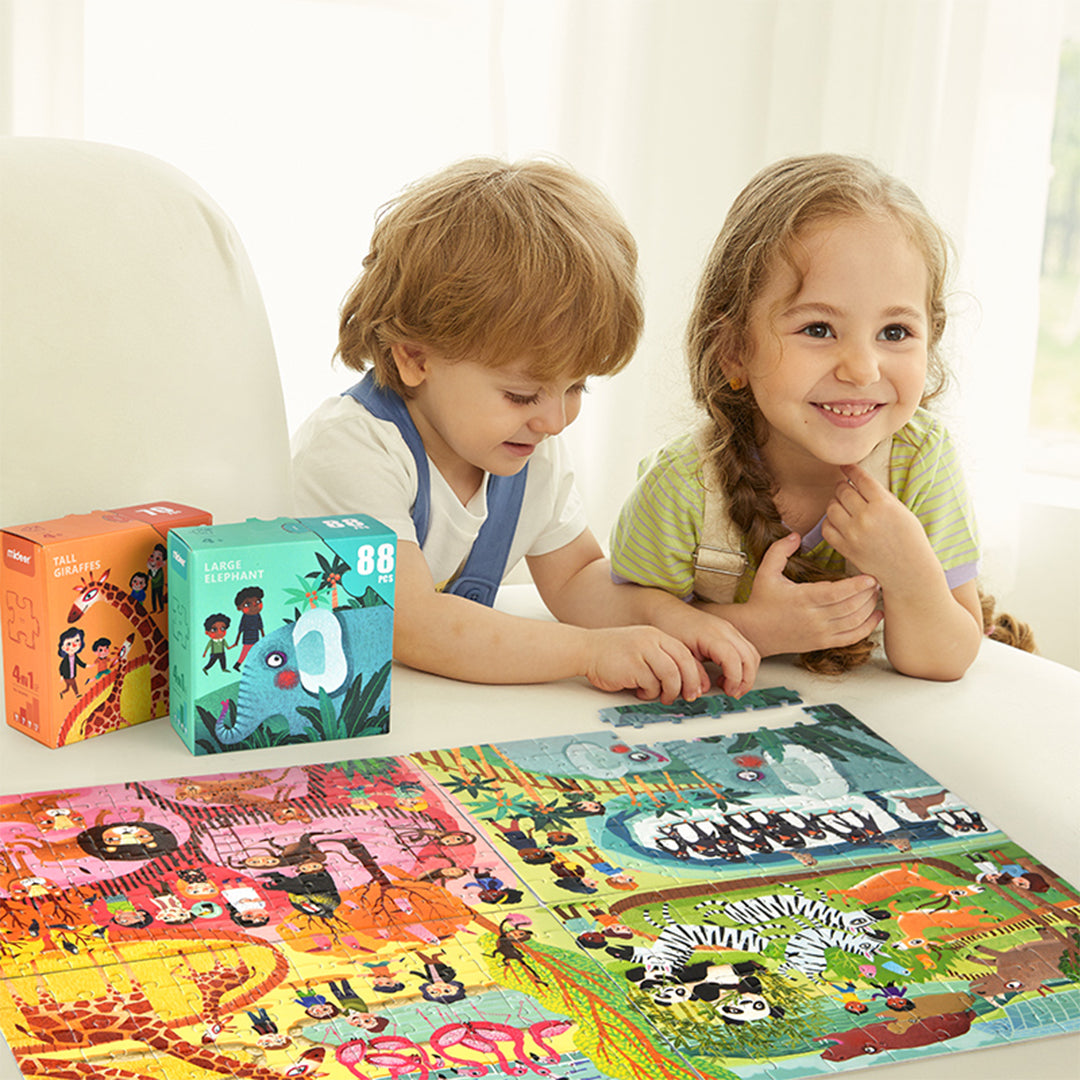 Mideer Wonderful Ocean Progressive Puzzle 4-in-1 Set