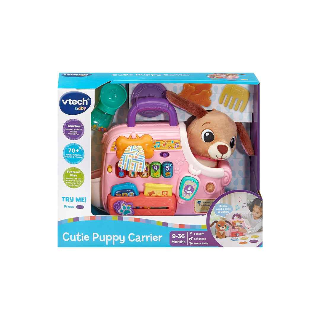 VTech Cutie Puppy Carrier - Interactive Pet Role-Play Toy