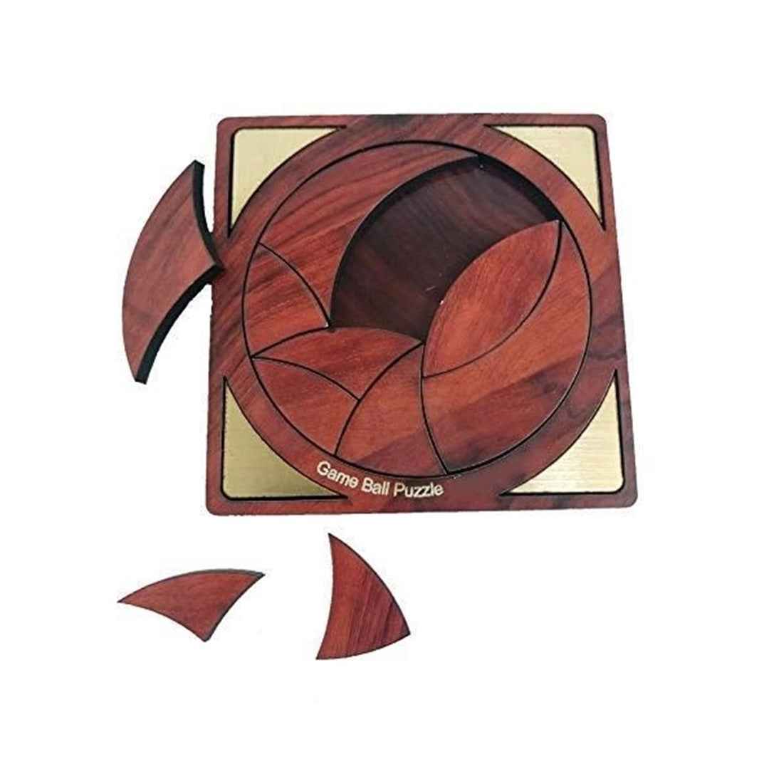 Kraftsman Mini Game Ball - Wooden Pocket Brain Teaser