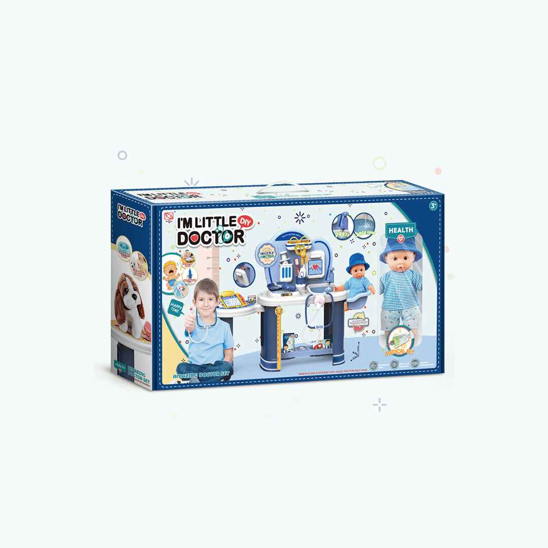 Little Doctor Pretend Playset with Light & Music - Toyspry