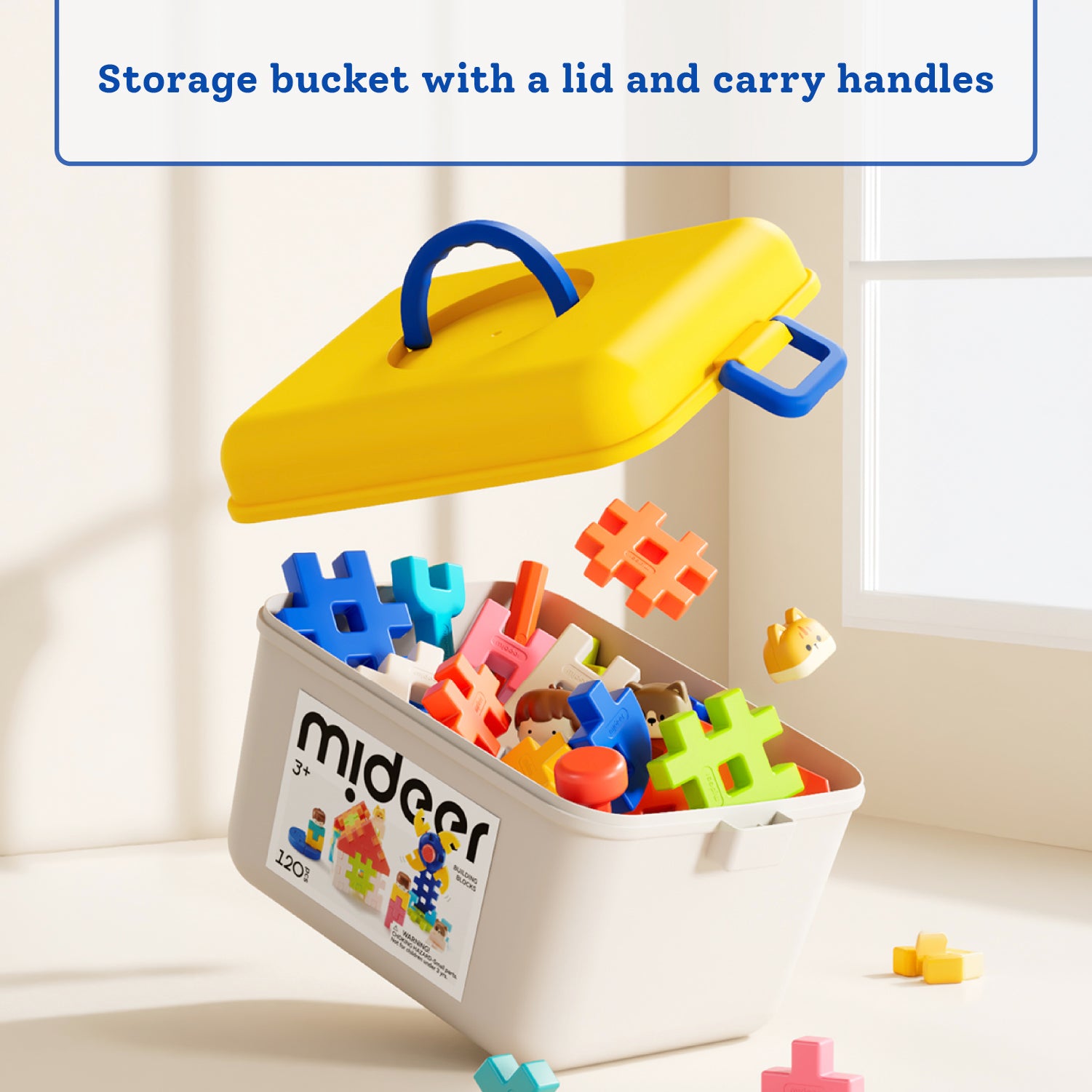 Mideer Interlocking Building Blocks - 120 Pieces