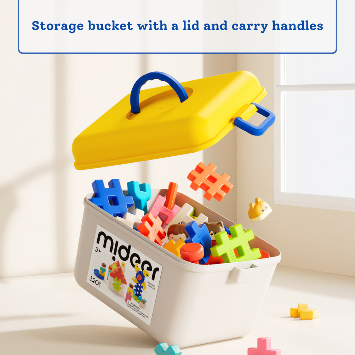 Mideer Interlocking Building Blocks - 120 Pieces
