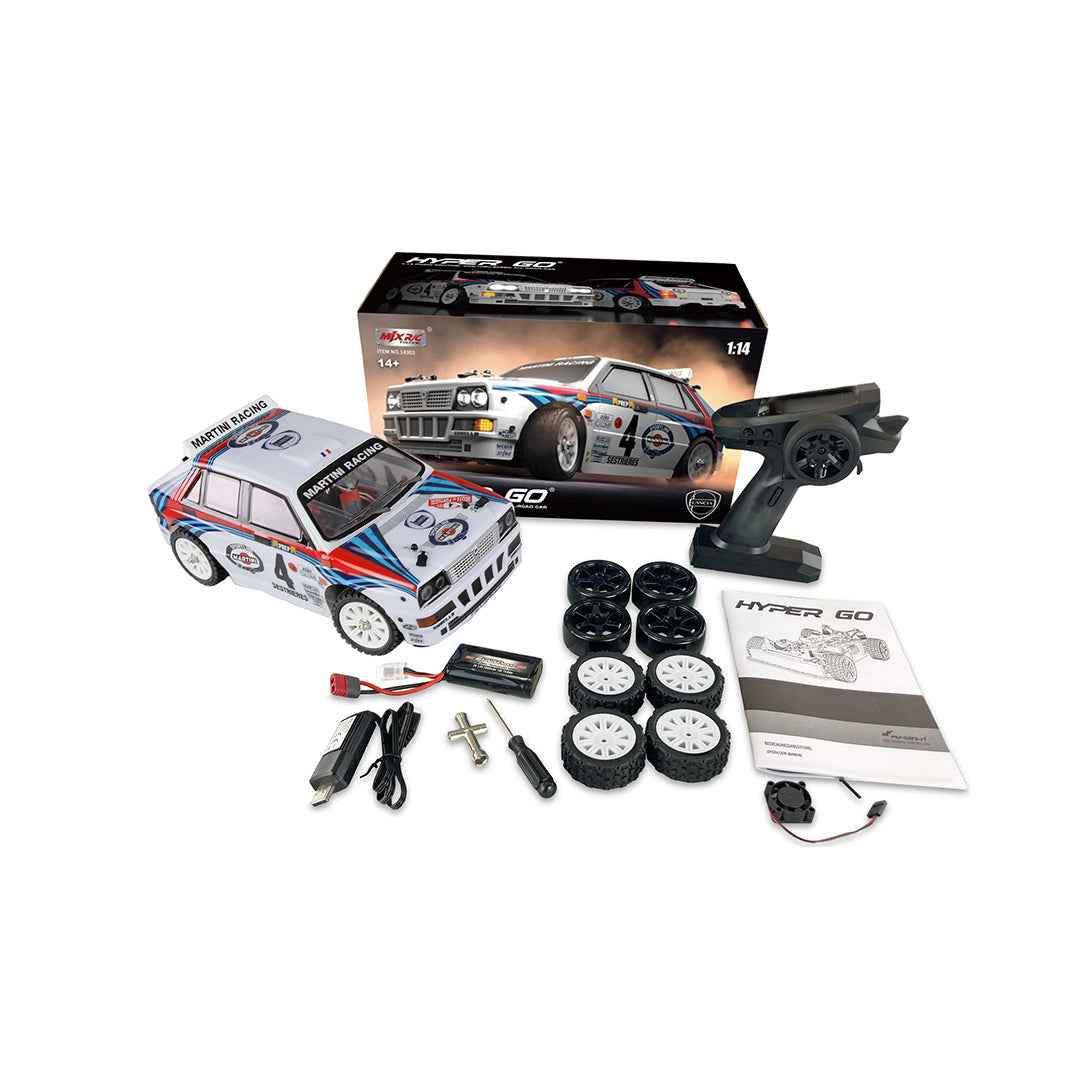 MJX Hyper Go 1/14 - Brushless RC Drift & Off-Road Truck (White) - Toyspry