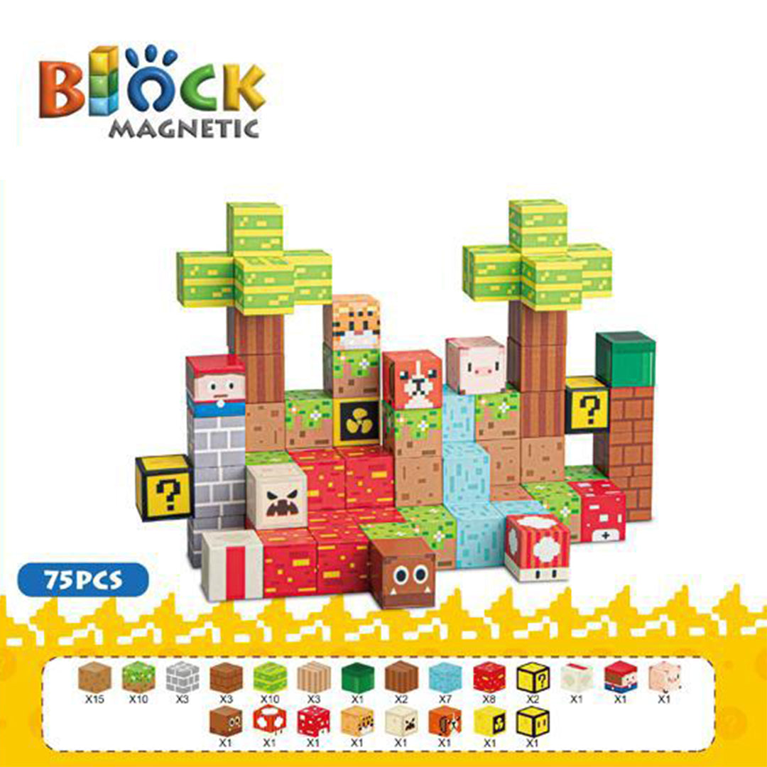 MagWonder 75-Piece STEM Magnetic Building Blocks
