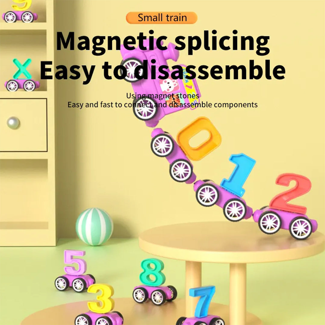 21-Piece Magnetic Number Train STEM Learning Toy