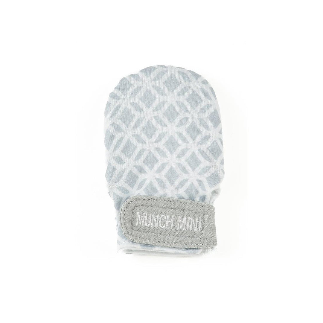 Malarkey Kids Munch Mitt Mini - Baby Teething Mitten (Grey Geo) - Toyspry
