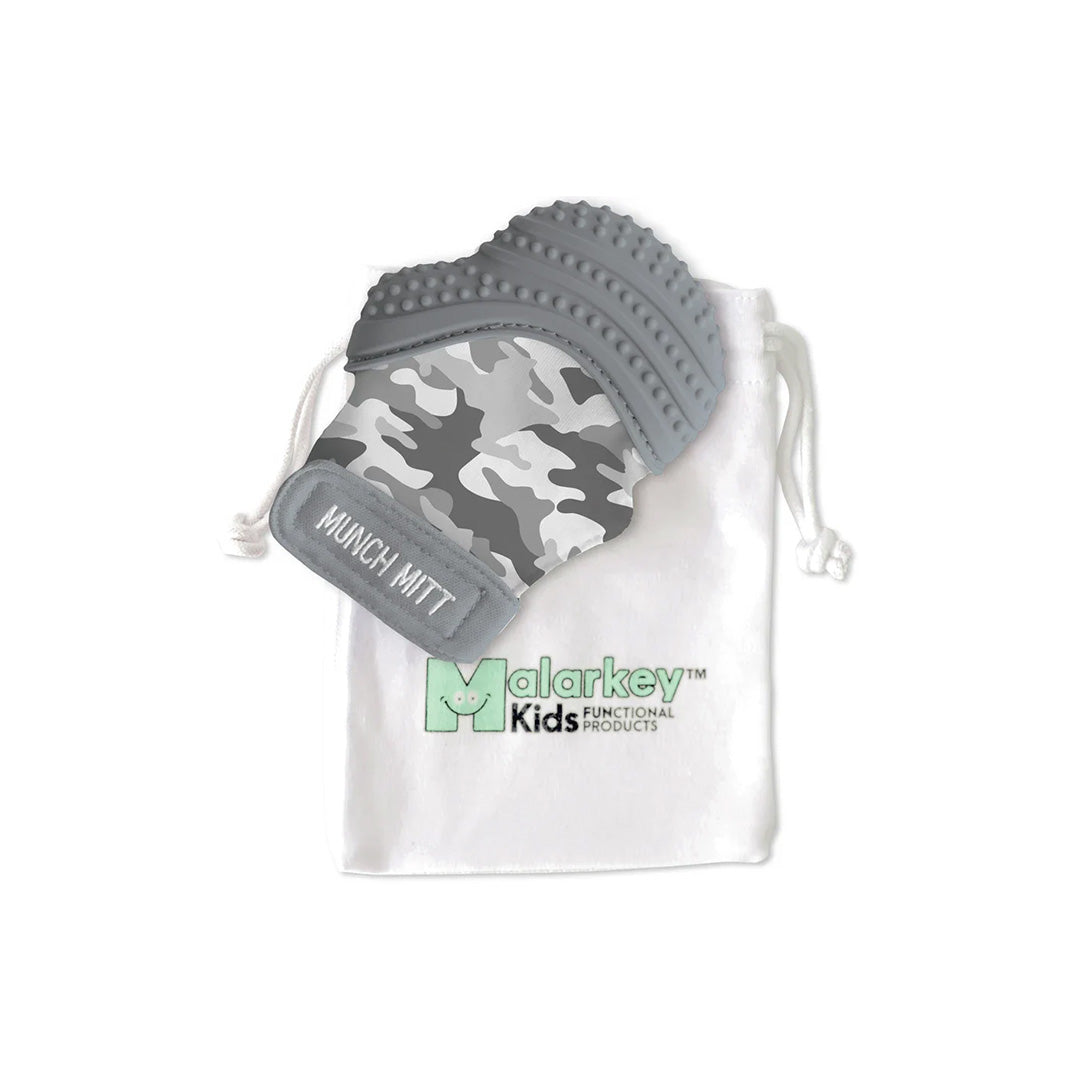 Malarkey Kids Munch Mitt - Baby Teething Mitten (Camo)