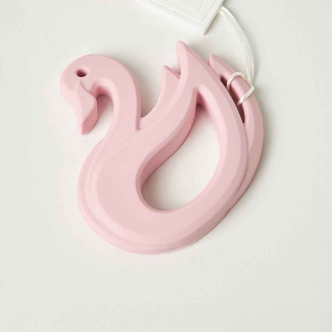Malarkey Kids Silicone Teether Set - Sensory Teething Toy (Fox & Swan) - Toyspry