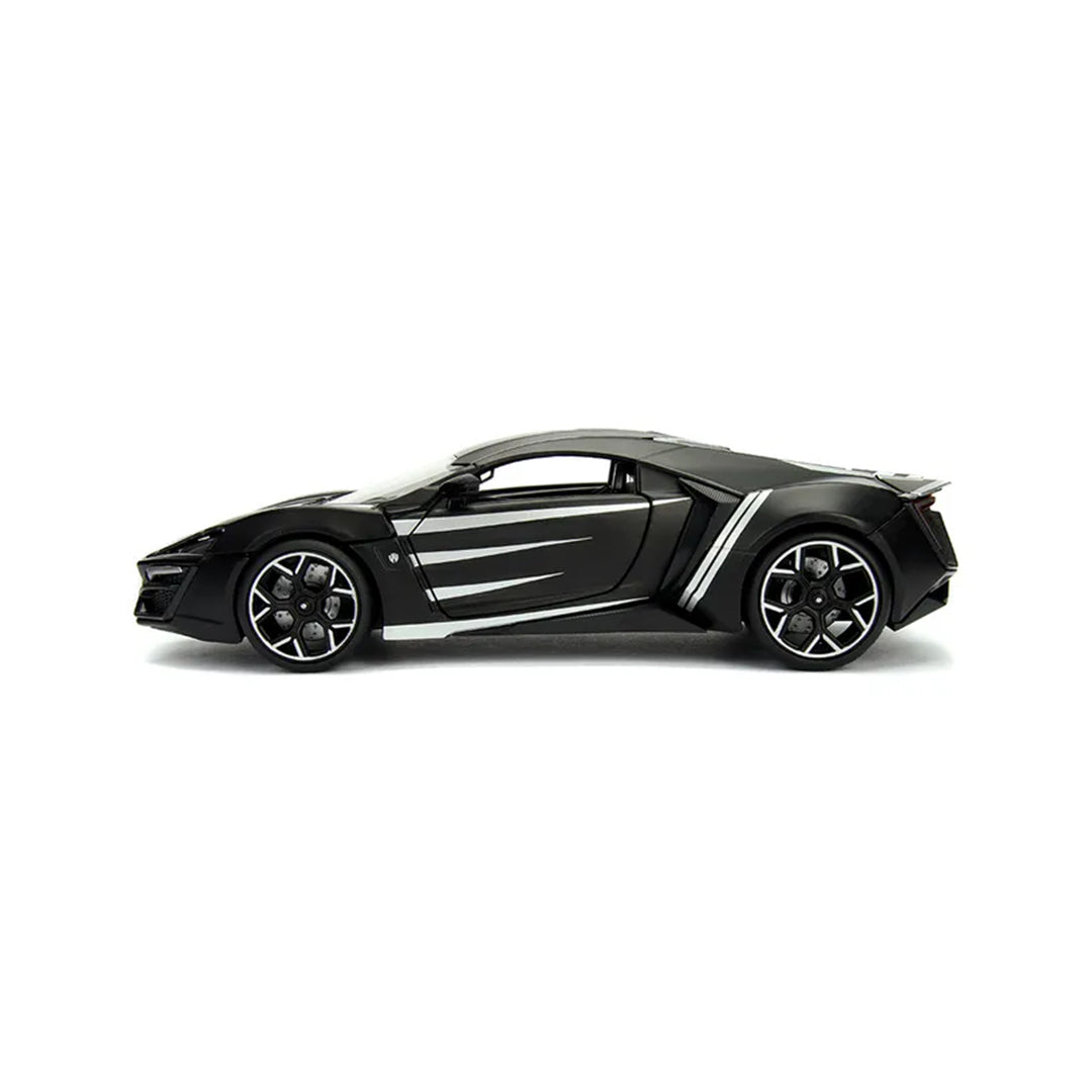 Marvel Black Panther Lykan HyperSport - Diecast Model Car Set - Toyspry