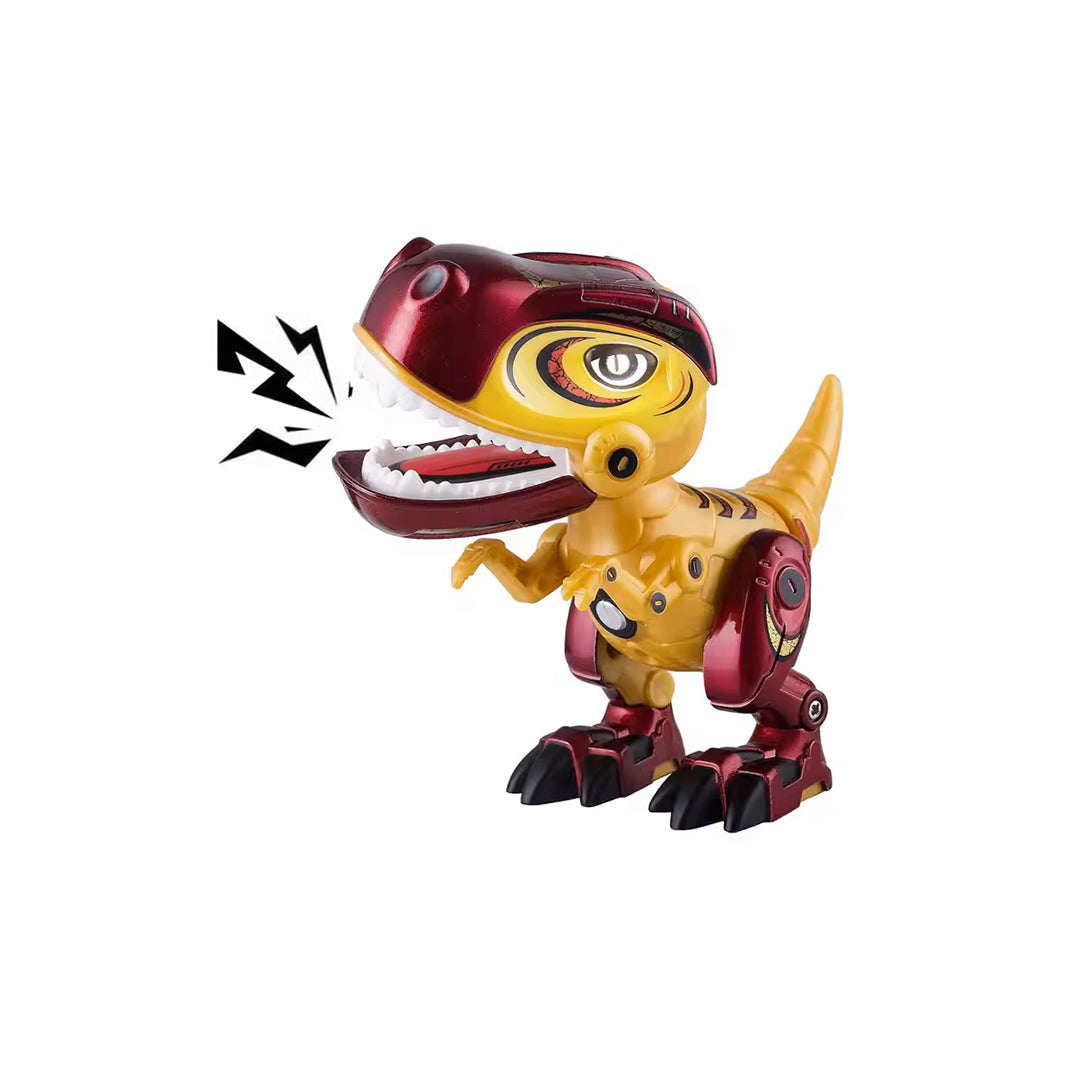 Metal Tyrannosaurus Rex Dinosaur Action Figure with Lights & Sound - Toyspry