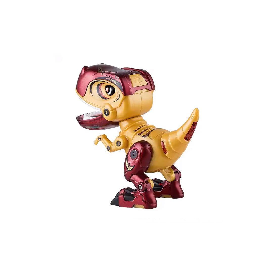 Metal Tyrannosaurus Rex Dinosaur Action Figure with Lights & Sound - Toyspry