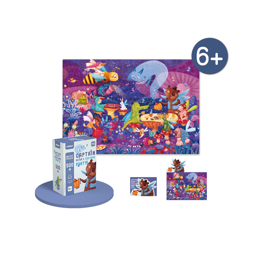 Mideer Captain Bear's Costume Party Puzzle 500 PCS