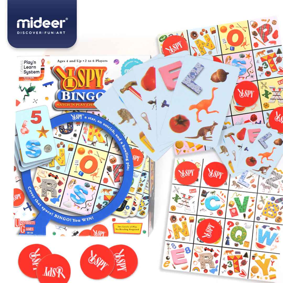 Mideer I SPY Bingo Board Game - Toyspry