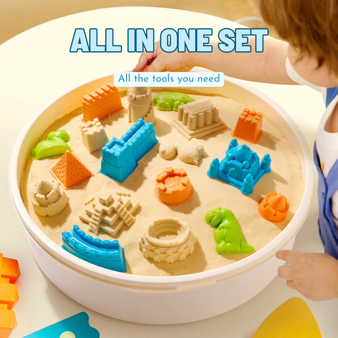 Mideer Magical Sand Play Set with Activity Table & 25 Accessories