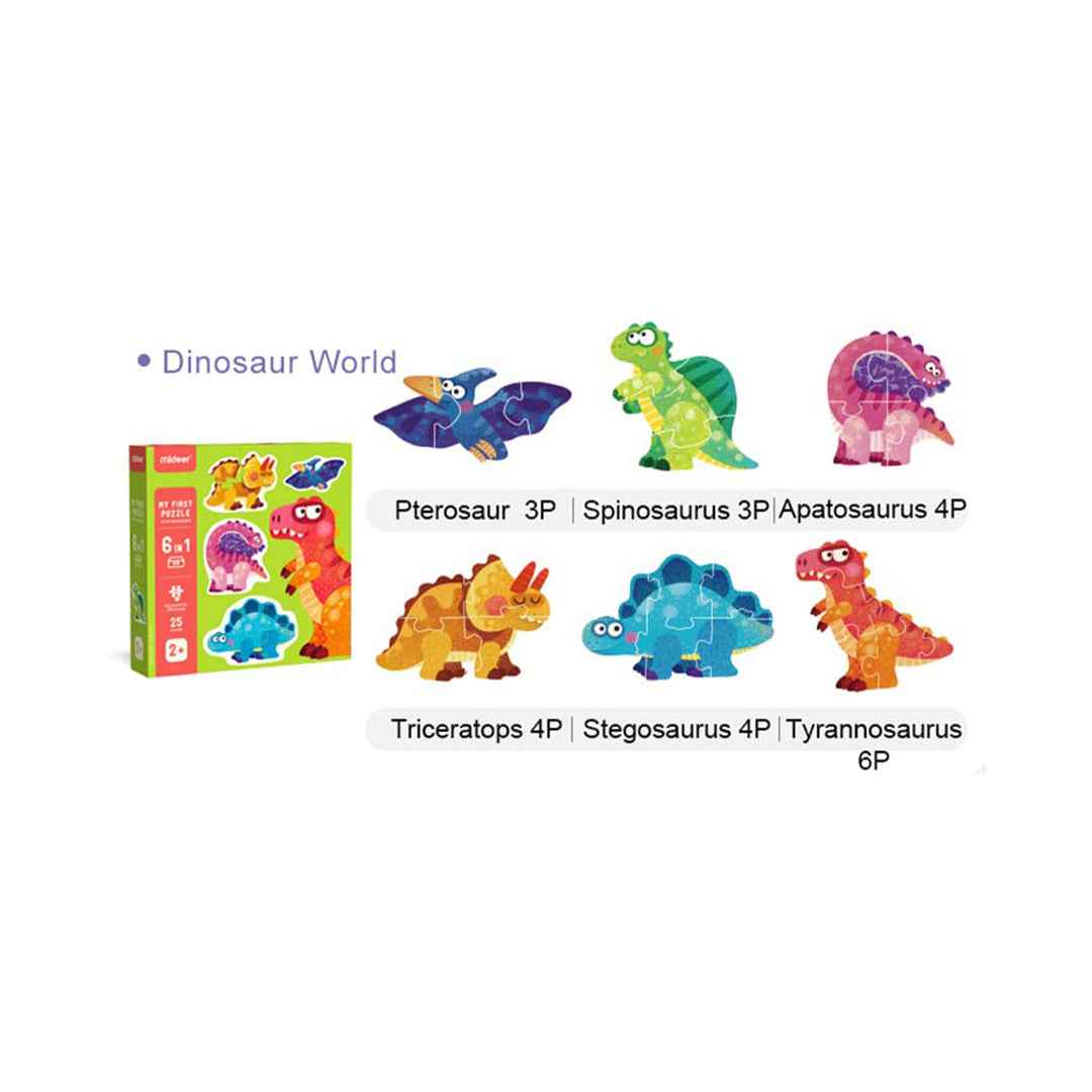 Mideer My First Puzzle Dinosaurs Shaped Jigsaw