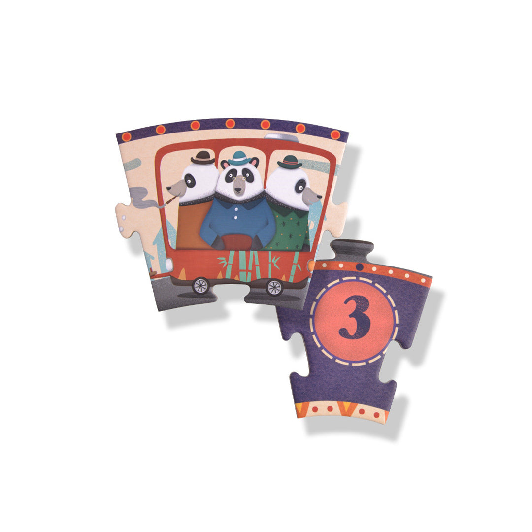 Non-toxic early development animal and number matching clock puzzle for advanced educational toys UAE.
