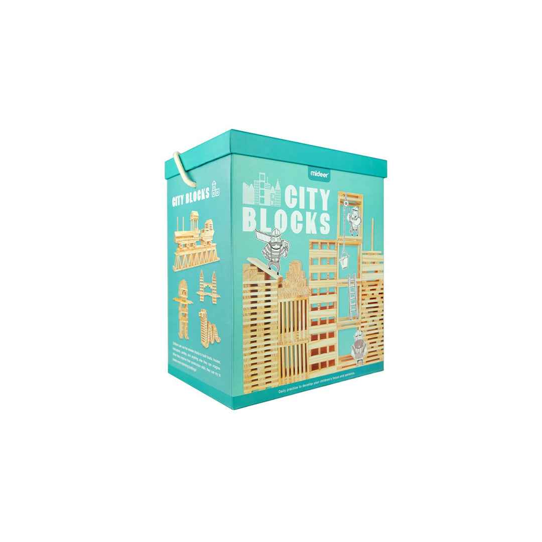Mideer Wooden City Blocks (300 Pcs)