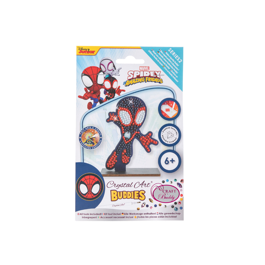 Craft Buddy Marvel Miles Morales Crystal Art Buddy - Toyspry