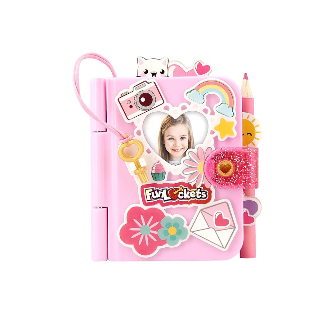 Funlockets Secret Mini Journal with Lock & Key - Collectible Surprise Toy (15+ Surprises) - Toyspry