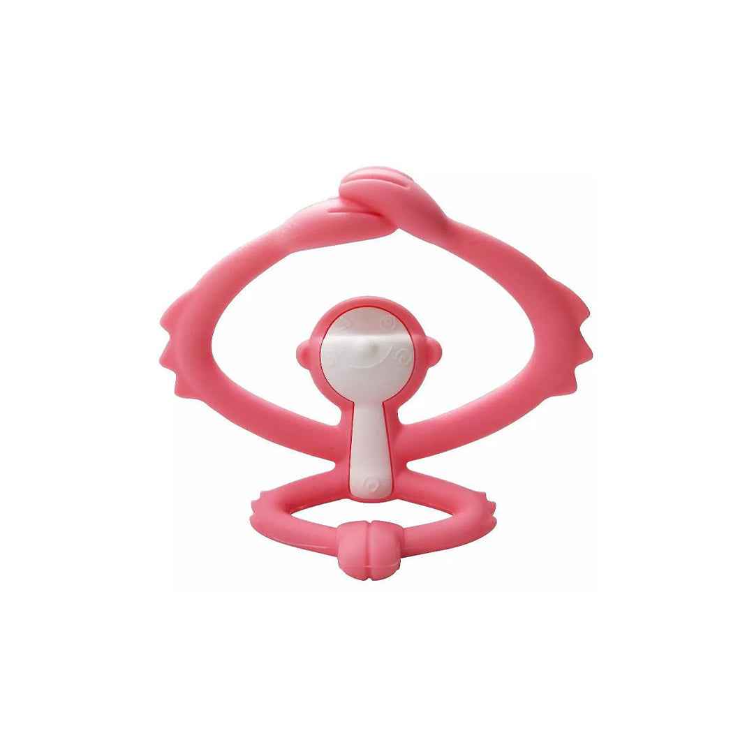 Mombella Hugging Monkey Silicone Teether Toy - Pink