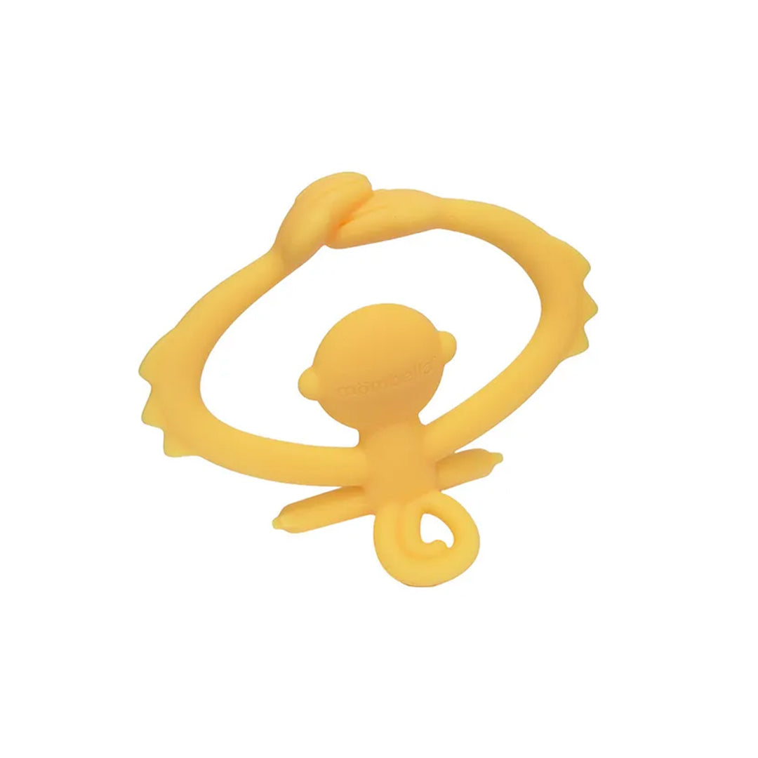 Mombella Hugging Monkey Silicone Teether Toy - Yellow