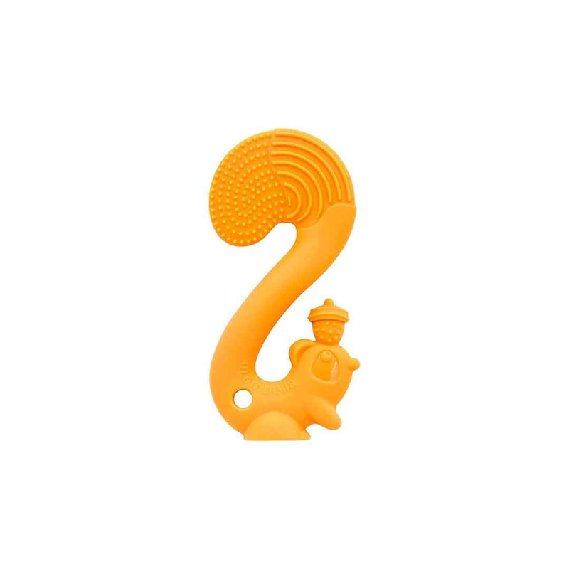Mombella Squirrel Baby Teether Toy - Orange