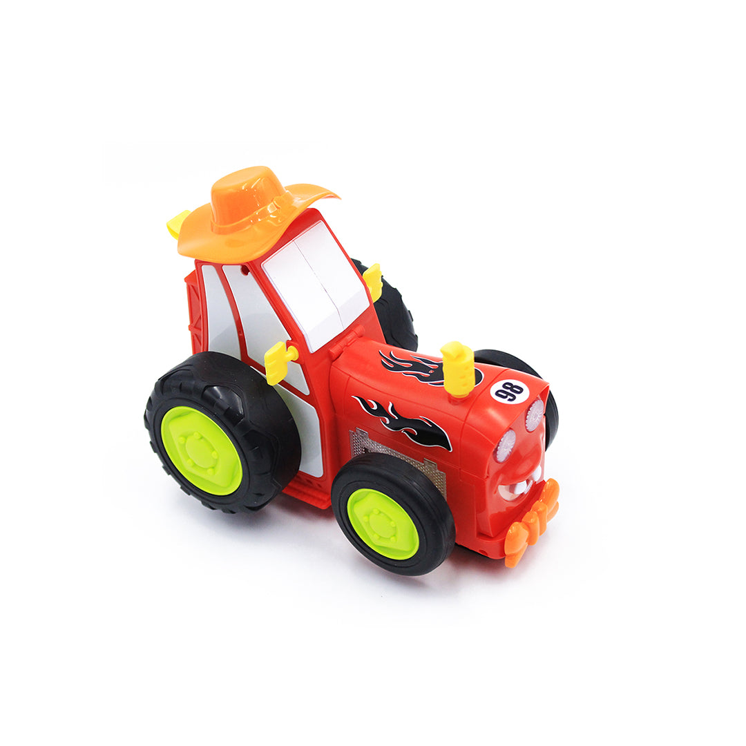 Monster RC Truck with Flames & Large Wheels - Toyspry