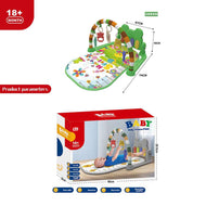 Multi Baby Gym Playmat | Infant Play Piano Mat with Rattles