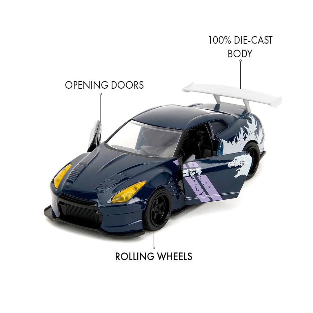 Jada Godzilla Nissan GT-R R35 - 1:32 Diecast Model Car - Toyspry
