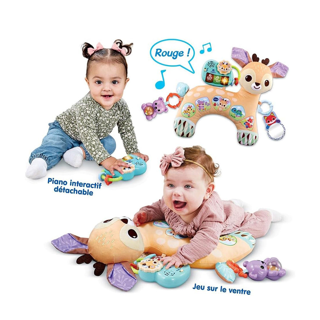 VTech Prop & Play Tummy Time Pillow - Musical Baby Activity Toy