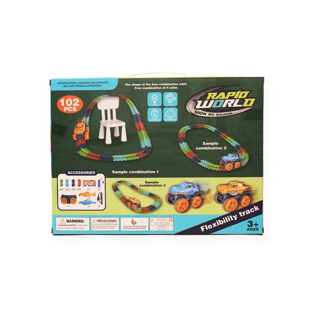 Rapid World Show My Stunts Ultimate Dinosaur Car Playset - Toyspry