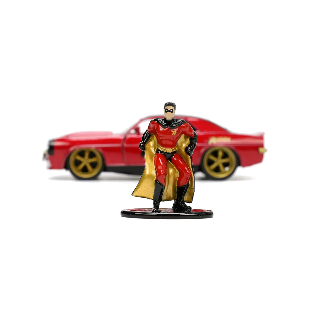 Robin 1969 Chevy Camaro - 1:32 Diecast Model Car with Figure