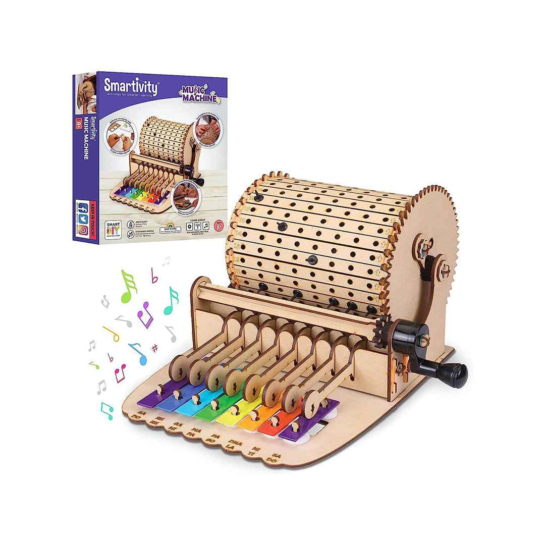 Smartivity Music Machine - DIY Mechanical STEM Kit (8Y+) - Toyspry
