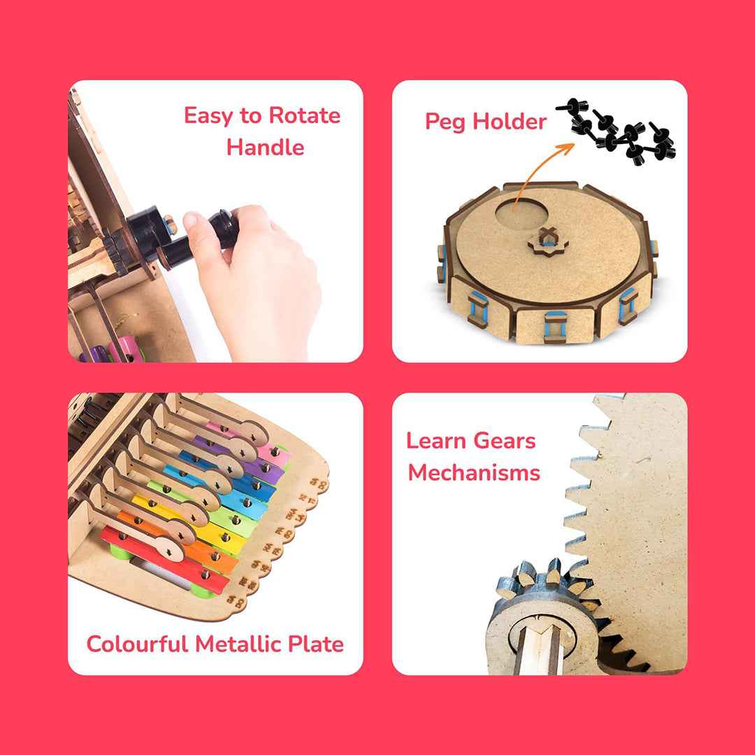 Smartivity Music Machine - DIY Mechanical STEM Kit (8Y+)