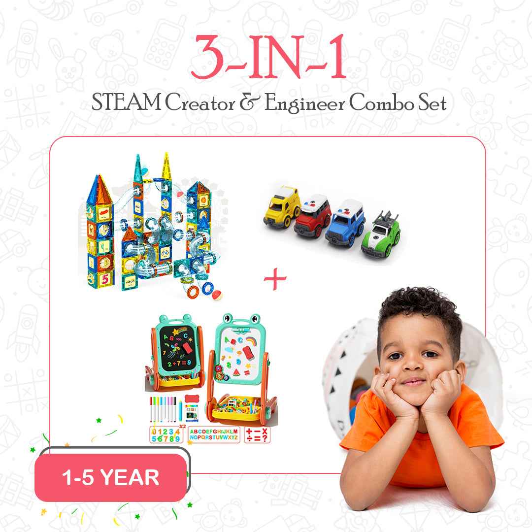 STEAM Creator & Engineer Combo Set - Educational Building Toy - Toyspry