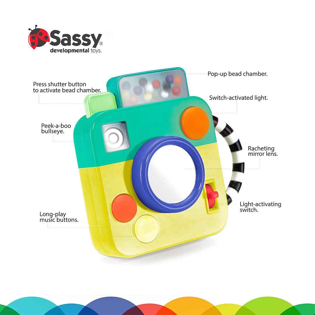 Sassy Busy Baby Camera - Musical Role-Play Toy (6M+) - Toyspry