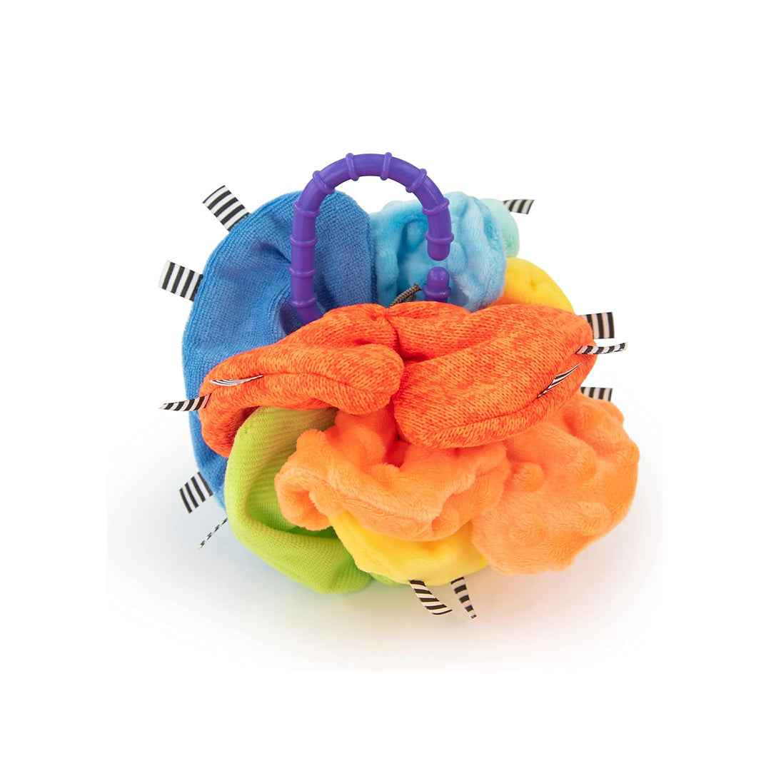 Sassy Crinkle Ball - Soft Sensory Stroller Toy (3M+) - Toyspry