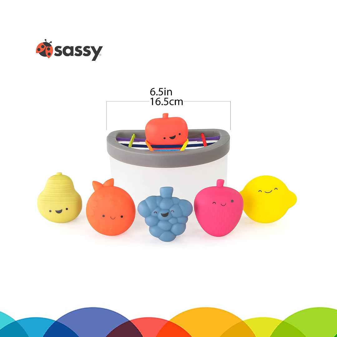 Sassy Fruit Fill N' Spill - Educational Baby Toy (6M+)