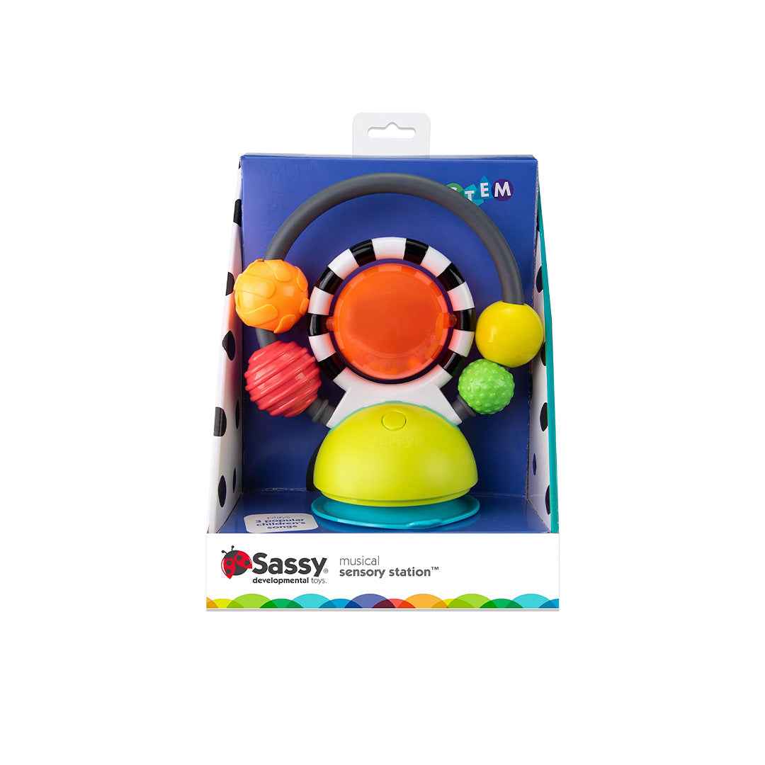 Sassy Musical Sensory Station - 2-in-1 Highchair Baby Toy (6M+) - Toyspry