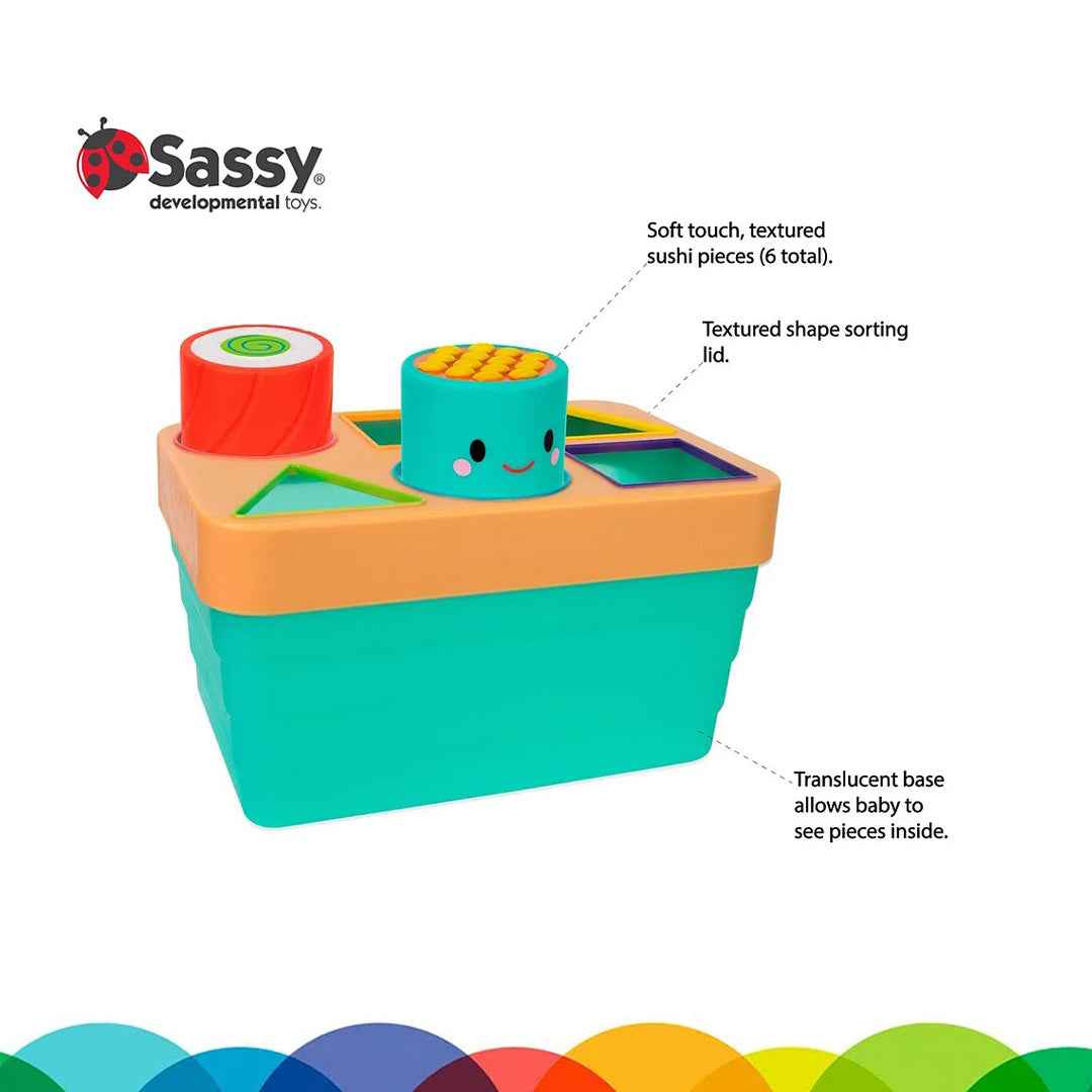 Sassy Sushi Shape Sorter - Educational Baby Toy (6M+) - Toyspry